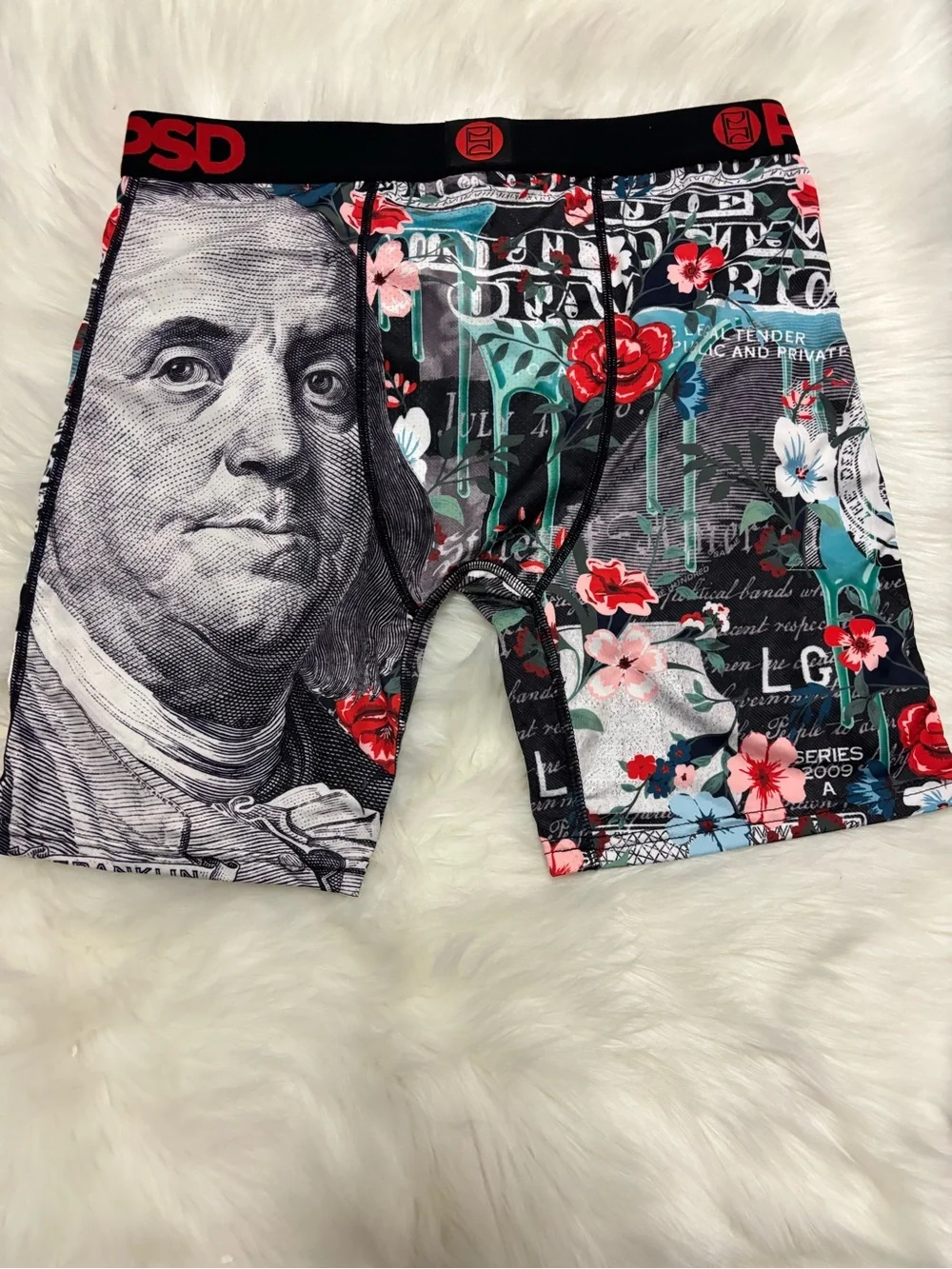 PSD Money & Floral Boxer Briefs -‎ Black, Red, Teal, White